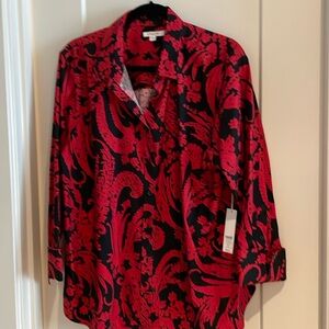 No iron cotton blouse